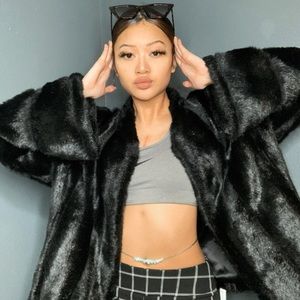 Faux Mink Coat